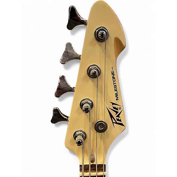 Used Peavey MILESTONE Olympic White Electric Bass Guitar