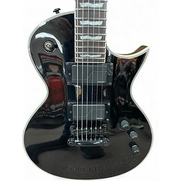 Used ESP LTD EC1000S Ebony Solid Body Electric Guitar