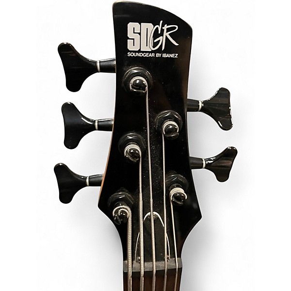 Used Ibanez SR405 5 String Blue Electric Bass Guitar