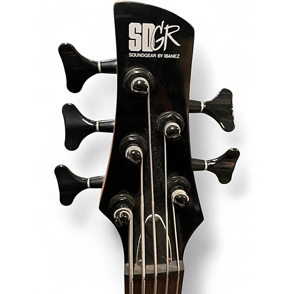 Used Ibanez SR405 5 String Blue Electric Bass Guitar