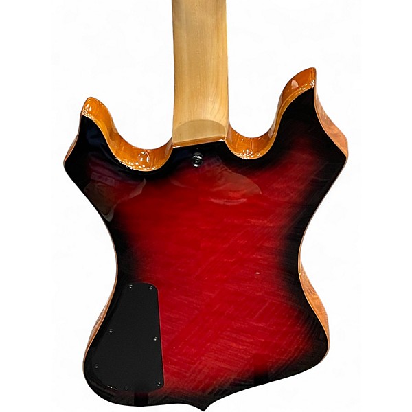 Used Wylde Audio NOMAD RED AND BLACK STRIPE Solid Body Electric Guitar