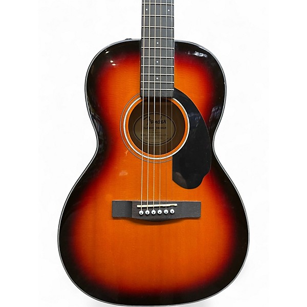 Used Fender CP60S Parlor 2 Color Sunburst Acoustic Guitar