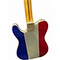 Used Fender Buck Owens Telecaster Red, Silver, and Blue Sparkle Solid Body Electric Guitar