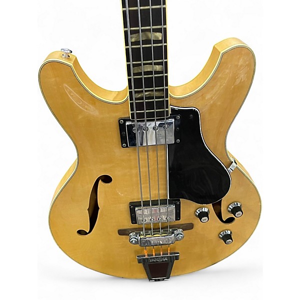 Vintage 1970s Yamaha SA-75 Natural Electric Bass Guitar