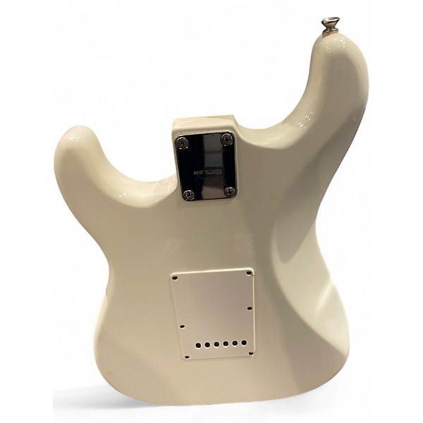 Used Bradley Strat Style Electric Guitar Classic White Solid Body Electric Guitar