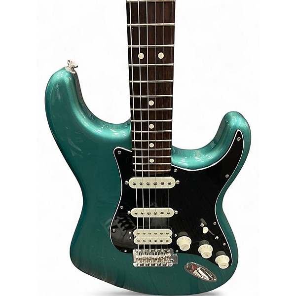 Used Fender American Professional Classic HSS Stratocaster Sherwood Green Metallic Solid Body Electric Guitar