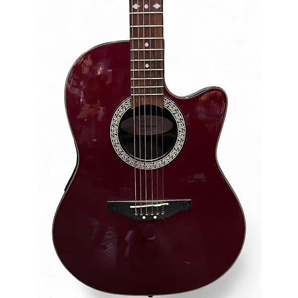 Used Ovation CK057 Ruby Acoustic Electric Guitar