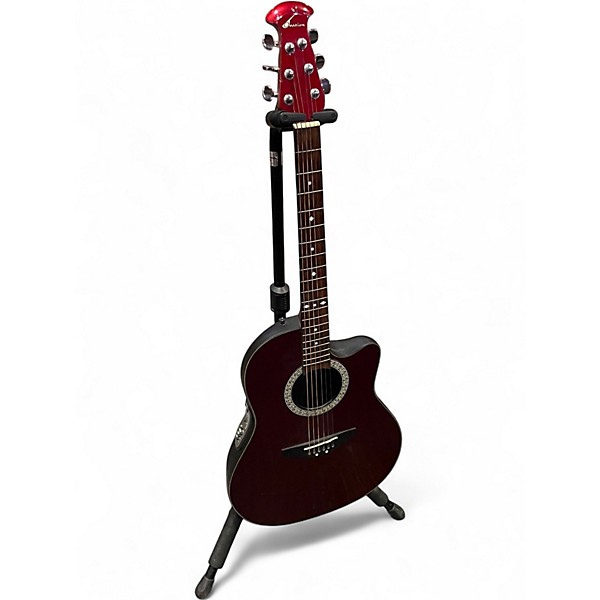 Used Ovation CK057 Ruby Acoustic Electric Guitar