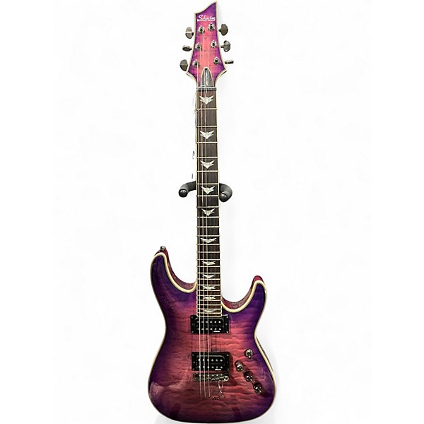 Used Schecter Guitar Research Omen Extreme 6 Electric Magenta Solid Body Electric Guitar