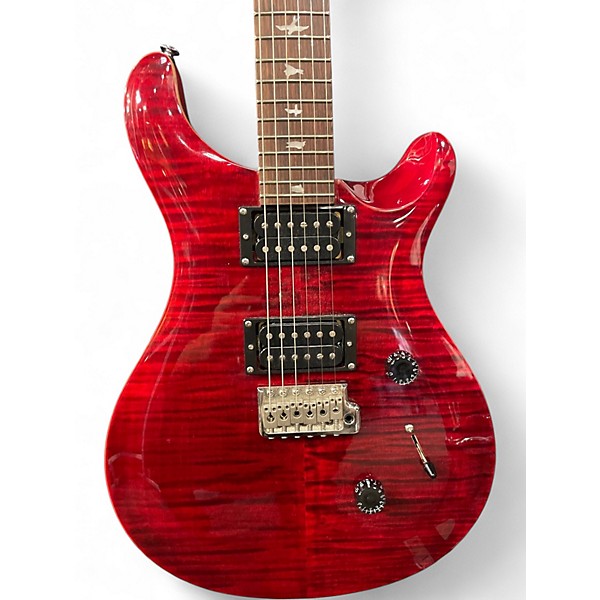 Used PRS SE Custom 24 Candy Apple Red Solid Body Electric Guitar
