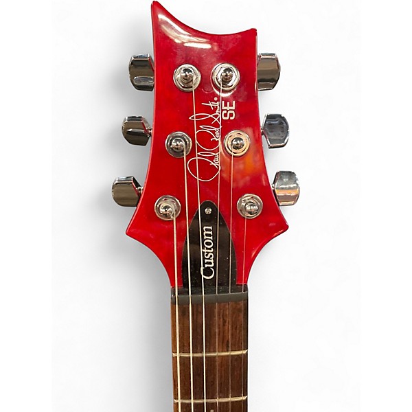 Used PRS SE Custom 24 Candy Apple Red Solid Body Electric Guitar