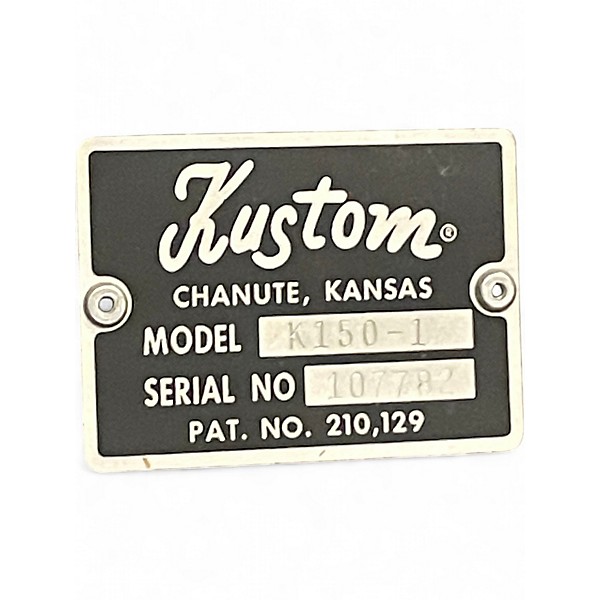 Vintage 1970s Kustom K150 1G+1H CAB Bass Combo Amp