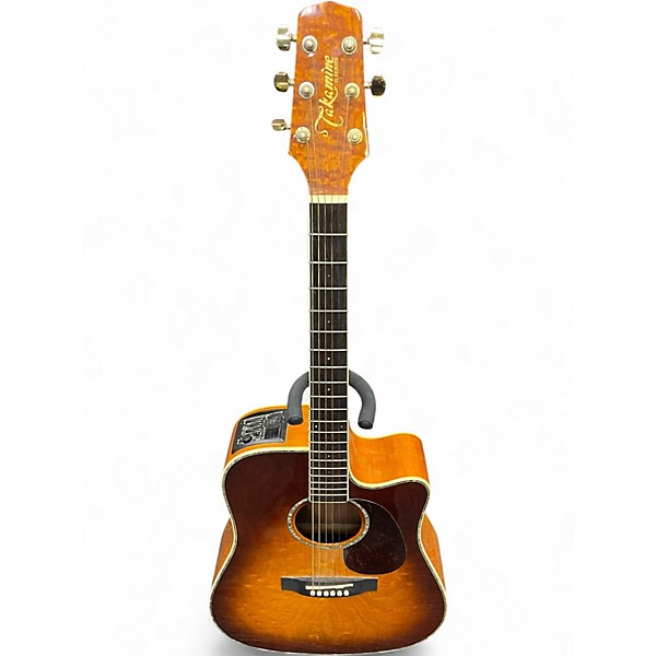 Used Takamine EG333C 2 Tone Sunburst Acoustic Electric Guitar