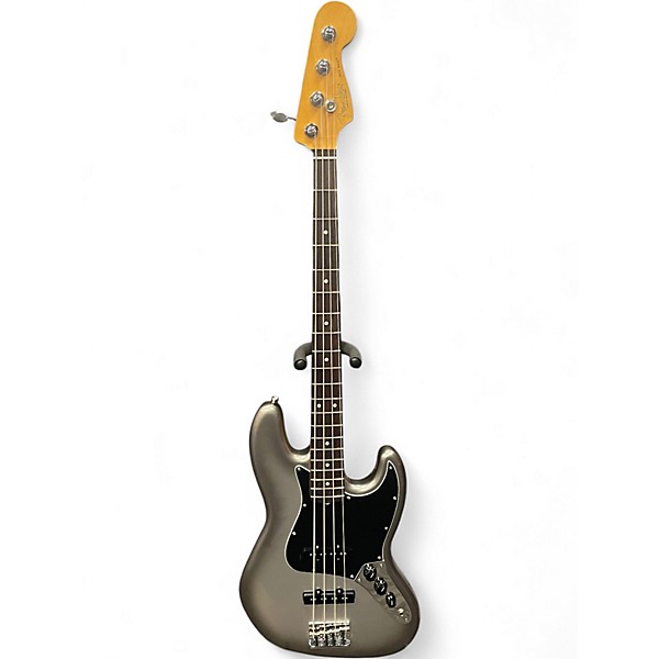 Used Fender American Professional II Jazz Bass Metallic Gray Electric Bass Guitar