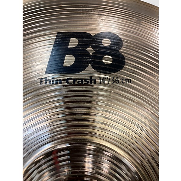 Used Sabian  14in B8 thin crash  Cymbal