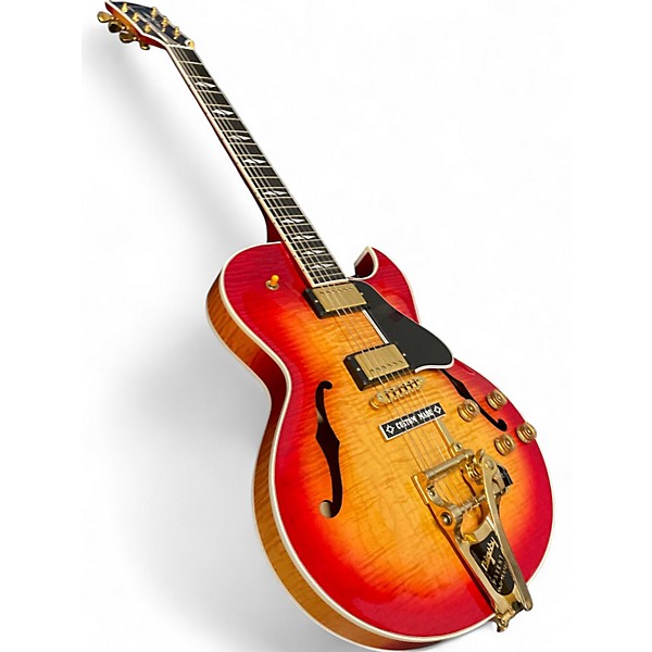 Used Gibson ES137CU Cherry Sunburst Hollow Body Electric Guitar