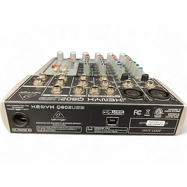 Used Behringer Xenyx Q802USB Unpowered Mixer