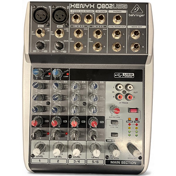 Used Behringer Xenyx Q802USB Unpowered Mixer