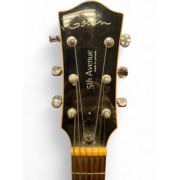 Used Godin 5th Avenue Kingpin P90 natural  Hollow Body Electric Guitar