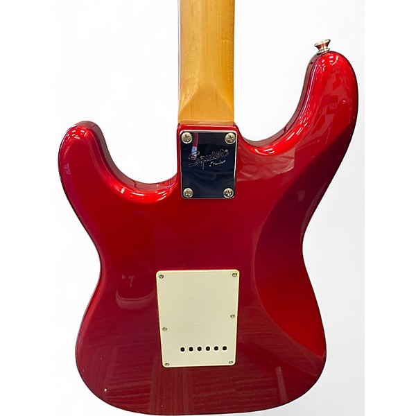 Used Squier Stratocaster HSS Candy Apple Red Metallic Solid Body Electric Guitar