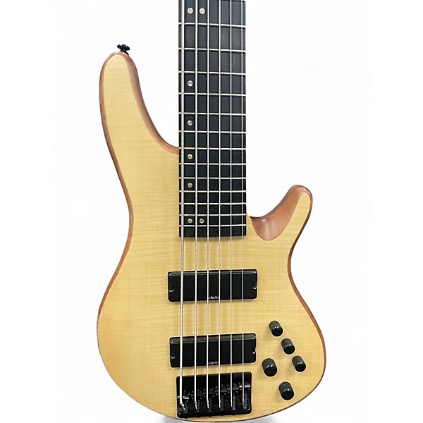 Used Schecter Guitar Research SC-6 NATURAL SATIN Electric Bass Guitar