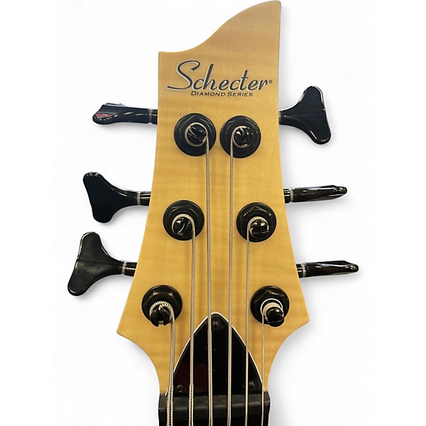 Used Schecter Guitar Research SC-6 NATURAL SATIN Electric Bass Guitar