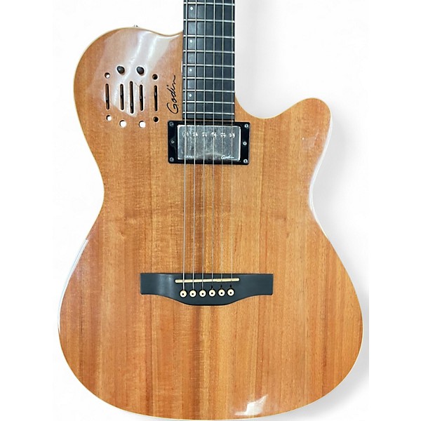 Used Godin A6 Ultra Koa Deluxe Natural Acoustic Electric Guitar