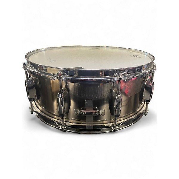 Used Pearl 14in steel shell snare polished steel Drum