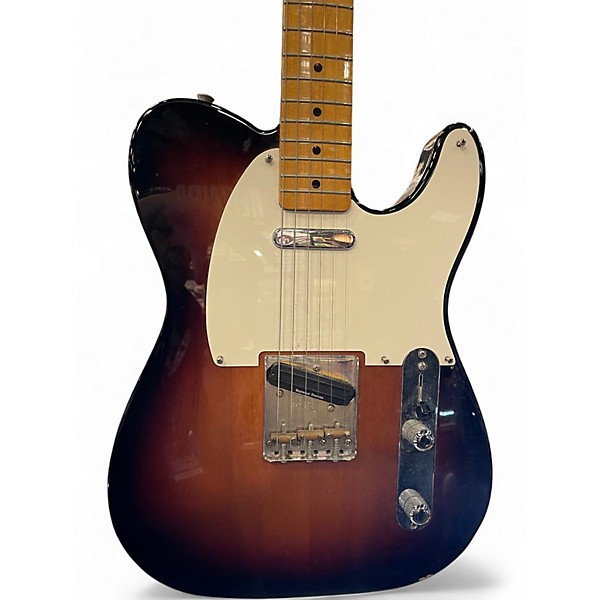 Used Fender Standard Telecaster 3 Tone Sunburst Solid Body Electric Guitar