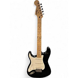 Used Squier SONIC STRATOCASTER LEFT HANDED Black Solid Body Electric Guitar