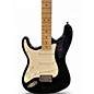 Used Squier SONIC STRATOCASTER LEFT HANDED Black Solid Body Electric Guitar