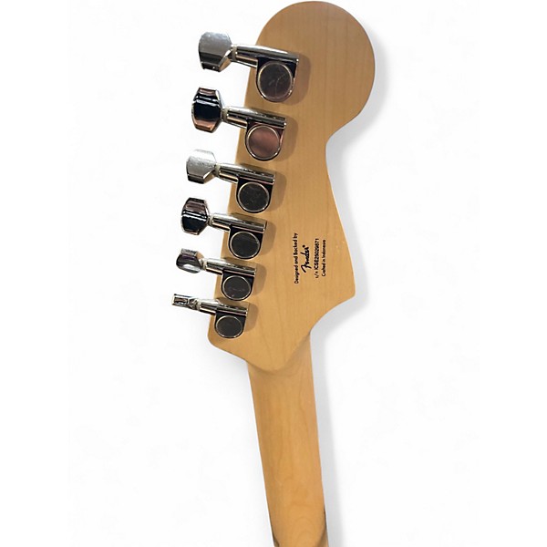 Used Squier SONIC STRATOCASTER LEFT HANDED Black Solid Body Electric Guitar