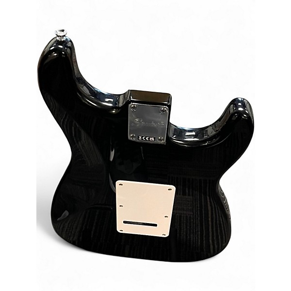 Used Squier SONIC STRATOCASTER LEFT HANDED Black Solid Body Electric Guitar