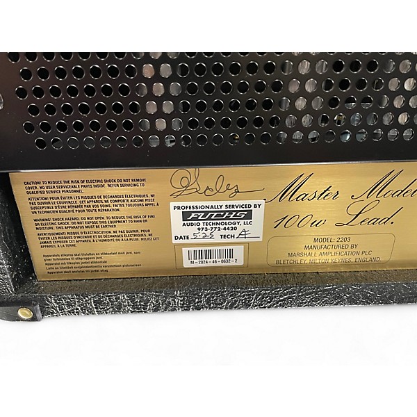 Used Marshall 2203 JCM800 Reissue 100W Tube Guitar Amp Head