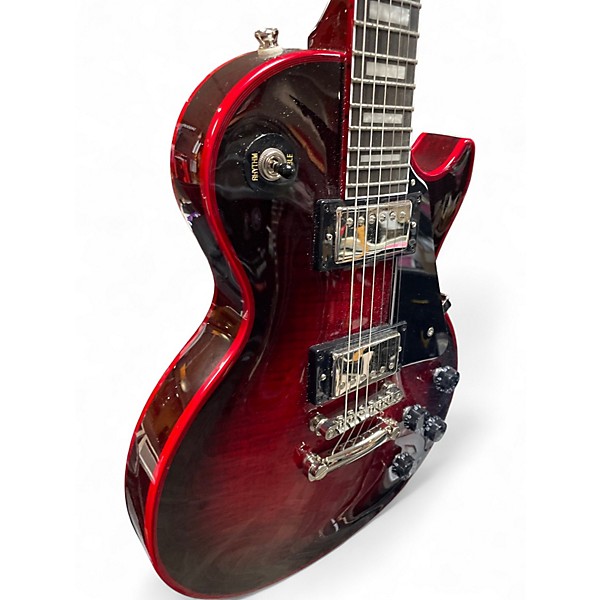 Used 2024 Epiphone Les Paul Custom Widow Red Burst Solid Body Electric Guitar