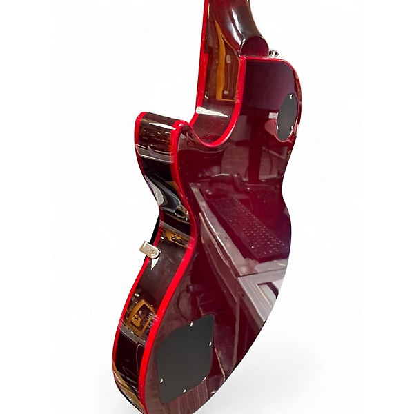 Used 2024 Epiphone Les Paul Custom Widow Red Burst Solid Body Electric Guitar