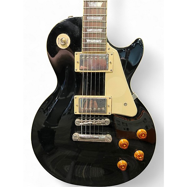 Used Epiphone Les Paul Standard Ebony Solid Body Electric Guitar