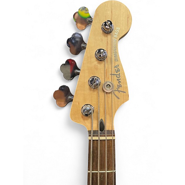 Used Fender Deluxe Dimension Bass Black Electric Bass Guitar