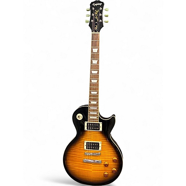 Used Epiphone LIMITED EDITION SLASH LES PAUL STANDARD PLUS TOP Tobacco Sunburst Solid Body Electric Guitar