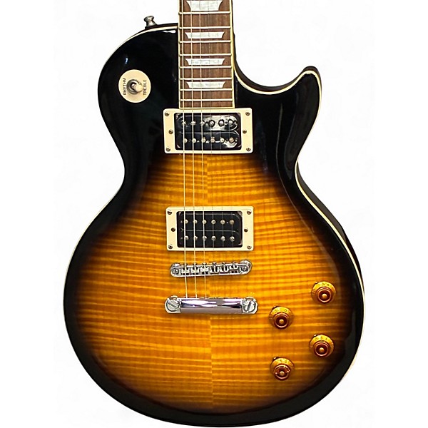 Used Epiphone LIMITED EDITION SLASH LES PAUL STANDARD PLUS TOP Tobacco Sunburst Solid Body Electric Guitar