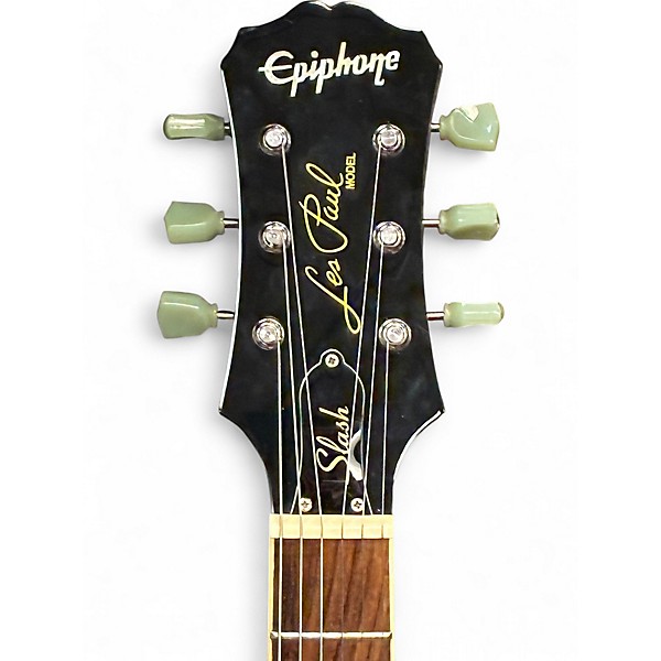 Used Epiphone LIMITED EDITION SLASH LES PAUL STANDARD PLUS TOP Tobacco Sunburst Solid Body Electric Guitar