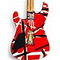 Used 2006 Charvel EVH ART SERIES RED WITH BLACK WHITE STRIPES Solid Body Electric Guitar