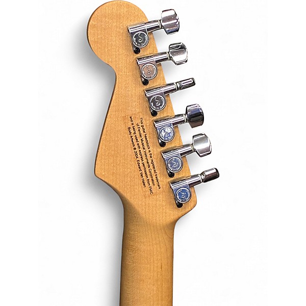 Used 2006 Charvel EVH ART SERIES RED WITH BLACK WHITE STRIPES Solid Body Electric Guitar