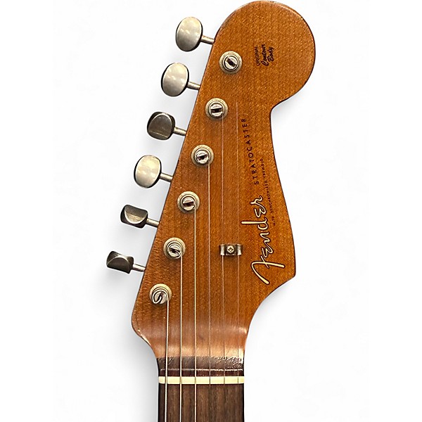 Used 2019 Fender CUSTOM SHOP LTD ED 1960 ROASTED HEAVY RELIC STRAT Fade Fiesta Red Solid Body Electric Guitar