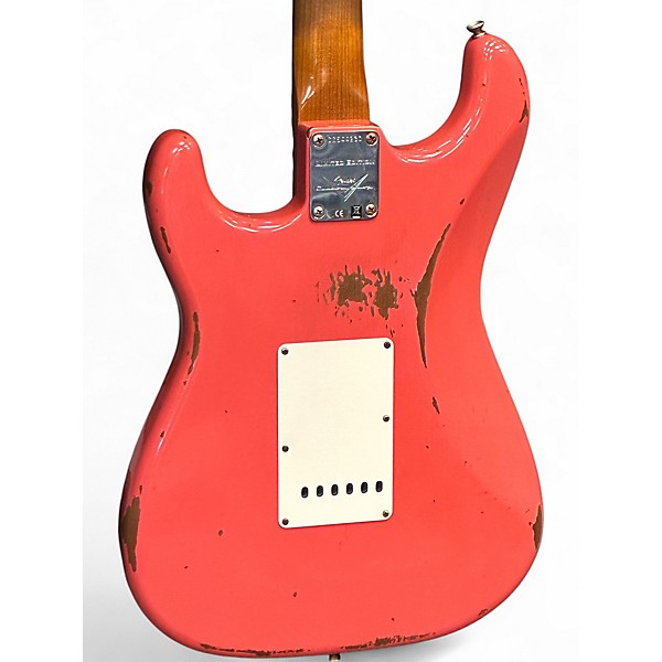 Used 2019 Fender CUSTOM SHOP LTD ED 1960 ROASTED HEAVY RELIC STRAT Fade Fiesta Red Solid Body Electric Guitar