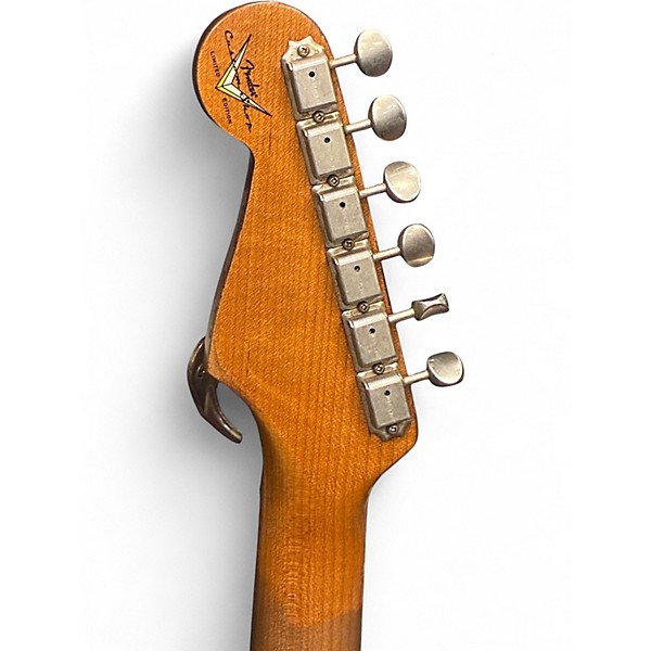 Used 2019 Fender CUSTOM SHOP LTD ED 1960 ROASTED HEAVY RELIC STRAT Fade Fiesta Red Solid Body Electric Guitar