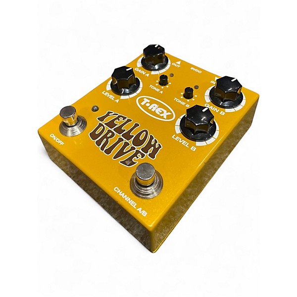 Used T-Rex Engineering Yellow Drive Distortion Effect Pedal