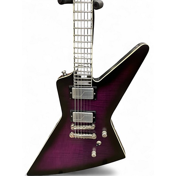 Used Epiphone Extura Prophecy Purple Tiger Strip Solid Body Electric Guitar
