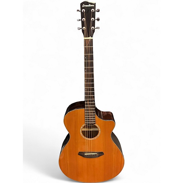 Used Breedlove Solo Concert Natural Acoustic Electric Guitar