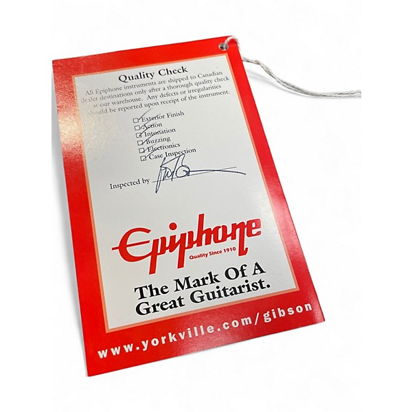 Used Epiphone Elitist Byrdland Vintage Sunburst Hollow Body Electric Guitar